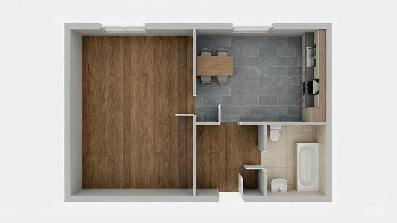 Prodej bytu 1+1, 34,40 m², Hýsly, okres Hodonín