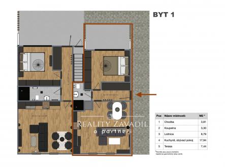 BYT č.1 2D + rozměry | Prodej - dům/vila, 180 m²
