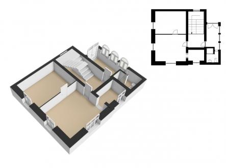 půdorys 1NP | Prodej - dům/vila, 133 m²