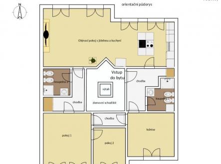 pudorys2d.jpg | Pronájem bytu, 4+kk, 105 m²