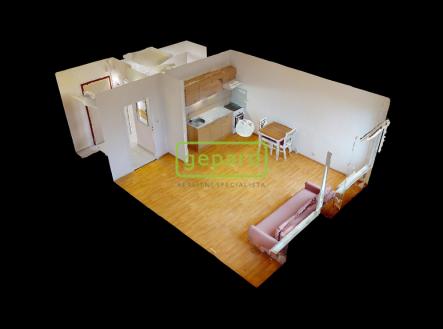 byt-1kk-311-m2-s-novou-koupelnou-v-krajskem-meste-usti-nad-labem-vseborice-dollhouse-view.jpg | Prodej bytu, 1+kk, 31 m²