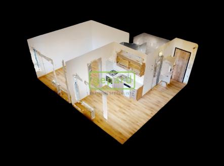 kmochova-11-usti-nad-labem-dobetice-dollhouse-view.jpg | Pronájem bytu, 1+1, 36 m²