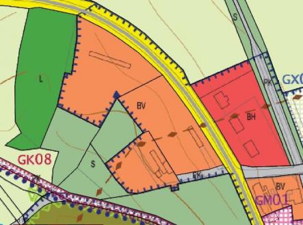Územní plán hlavní výkres | Prodej - pozemek pro bydlení, 7 239 m²