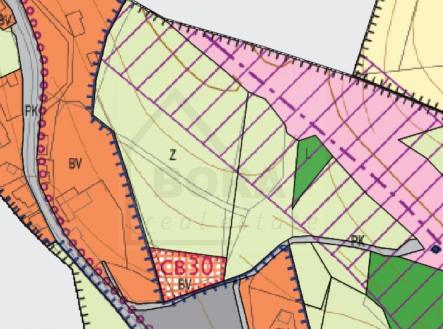 Výřez z územního plánu. CB 30 | Prodej - pozemek pro bydlení, 14 192 m²