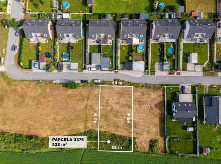 Rozměry stavební parcely | Prodej - pozemek pro bydlení, 928 m²