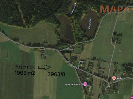 Prodej - pozemek pro bydlení, 1 968 m²