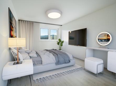 Vizualizace pokoje v druhém patře | Prodej - dům/vila, 130 m²