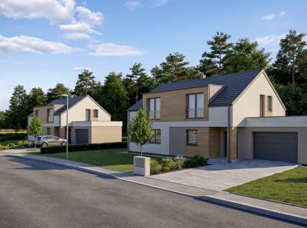 Vizualizace rodinných domů | Prodej - pozemek pro bydlení, 1 605 m²