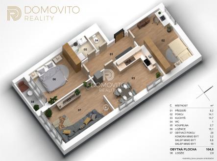 3D pud_Byt 3+1 Debrska | Prodej bytu, 3+1, 105 m²