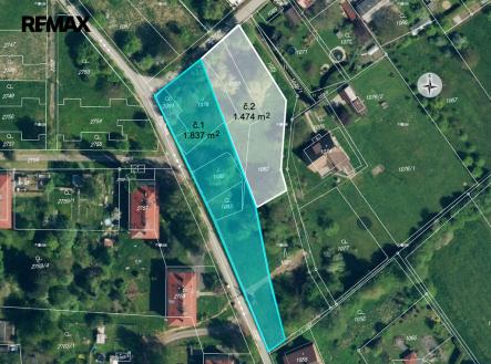mapa-pozemky-c-1-a-2-poruba-u-orlove.jpg | Prodej - pozemek pro bydlení, 1 474 m²