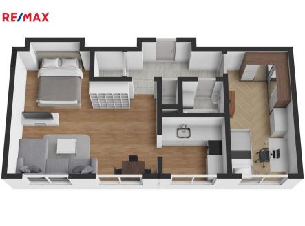 byt-k-pokorneho-3da.jpg | Prodej bytu, 2+1, 53 m²