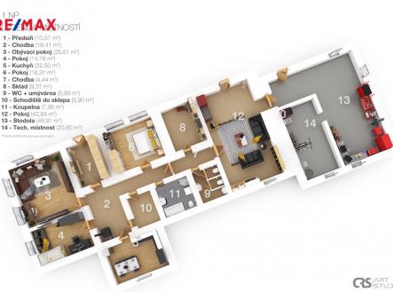3d-layout-1.np.jpg | Prodej - chata/rekreační objekt, 460 m²