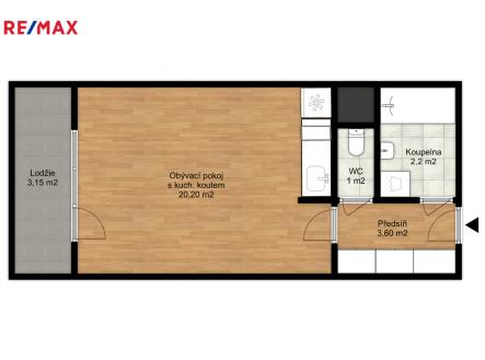 4.jpeg | Pronájem bytu, 1+kk, 30 m²