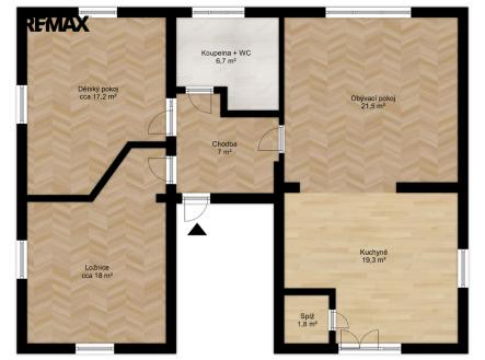 2D půdorys | Prodej bytu, 3+1, 92 m²