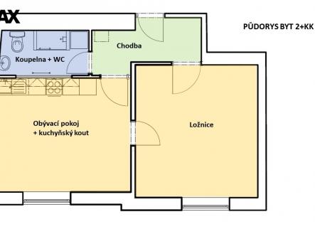 pudorys-1.jpg | Pronájem bytu, 2+kk, 51 m²