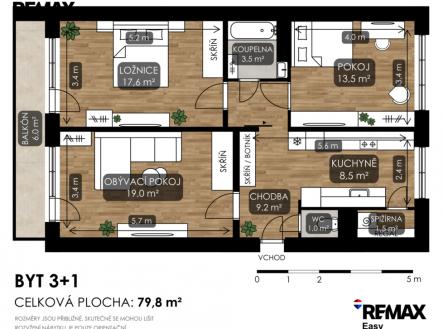 pudorys-2.png | Prodej bytu, 3+1, 81 m²