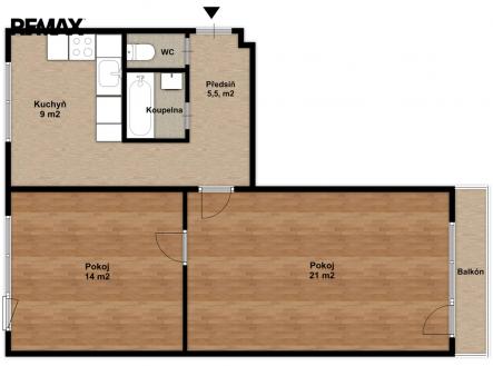 4302-poruba.jpg | Pronájem bytu, 2+1, 53 m²