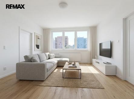Vizualizace | Prodej bytu, 2+1, 43 m²