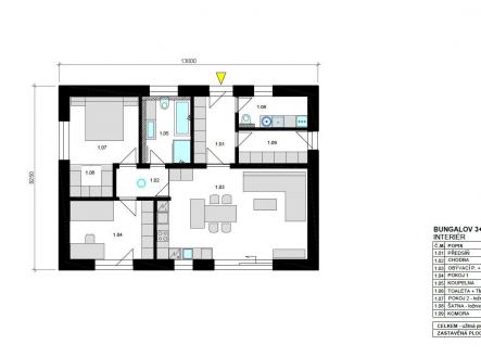 2d půdorys | Prodej - dům/vila, 93 m²