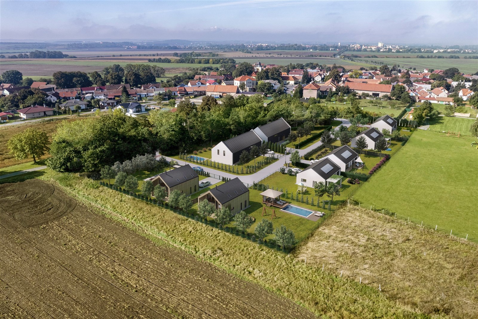 vnější prostor s venkovský pohled a rezidenční pohled