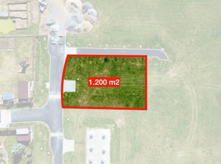 náčt pozemku | Prodej - pozemek pro bydlení, 1 200 m²