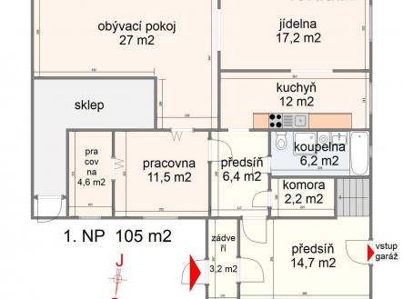 půdorys 1.np.jpg | Prodej - dům/vila, 215 m²