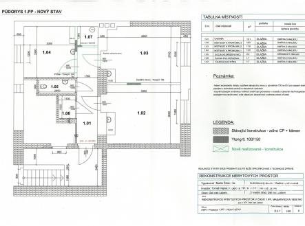 Půdorys - provedené změny a nový stav_page-0001 | Pronájem - komerční objekt, jiný, 18 m²