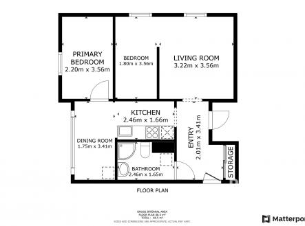 3Weberova_FloorPlan_gebddtdceb5usrxxrwz7w1xqd | Prodej bytu, 2+1, 52 m²