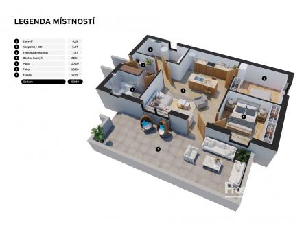 Půdorys | Prodej - dům/vila, 66 m²