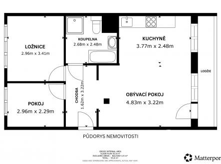 KUCHYNĚ | Prodej bytu, 3+kk, 56 m²