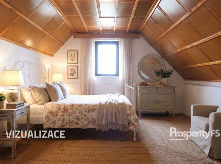 ablona vizualizace ložnice | Prodej - pozemek, zahrada, 651 m²