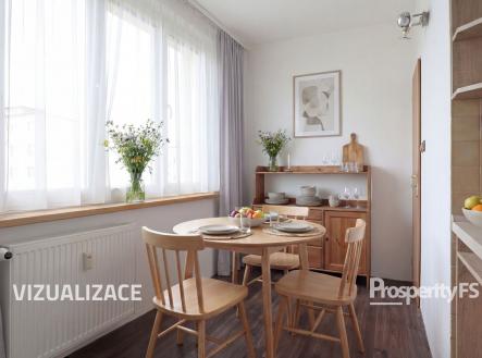 Kuchyň vizualizace | Prodej bytu, 2+1, 67 m²