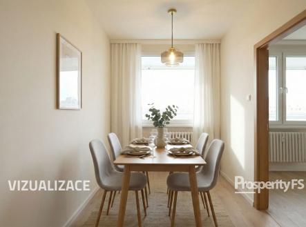 jídelna_vizualizace | Prodej bytu, 3+1, 88 m²