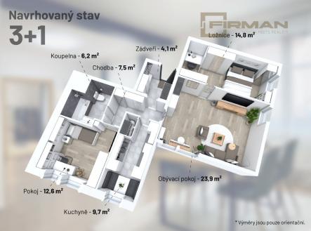foto: 2 | Prodej bytu, 3+1, 80 m²