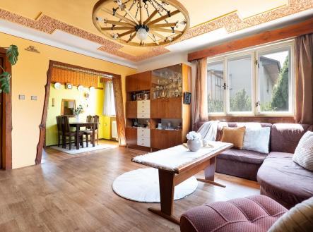 obývák s jídelnou .jpg | Prodej - dům/vila, 80 m²