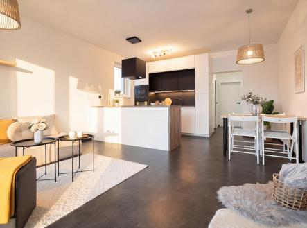 obývací místnost | Prodej bytu, 4+kk, 83,6 m²