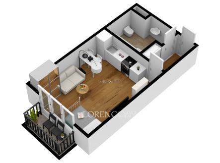 DL056N_3Db | Prodej bytu, 1+kk, 29 m²