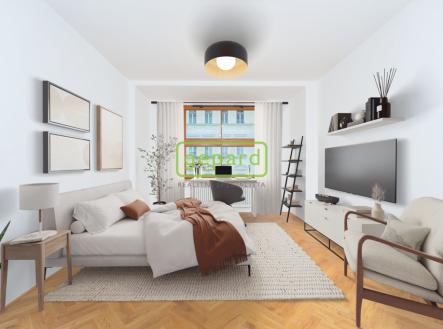 gaspar-bytpraha-obyv.png | Pronájem bytu, 1+kk, 37 m²