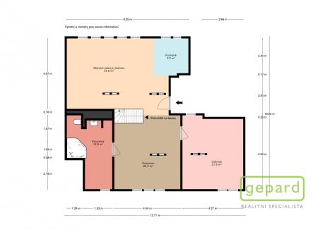 01-ivana-kralovicka-pudorys.jpg | Prodej bytu, 2+kk, 150 m²