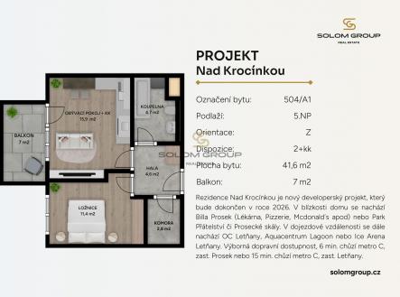 Prodej bytu, 2+kk, 48 m²