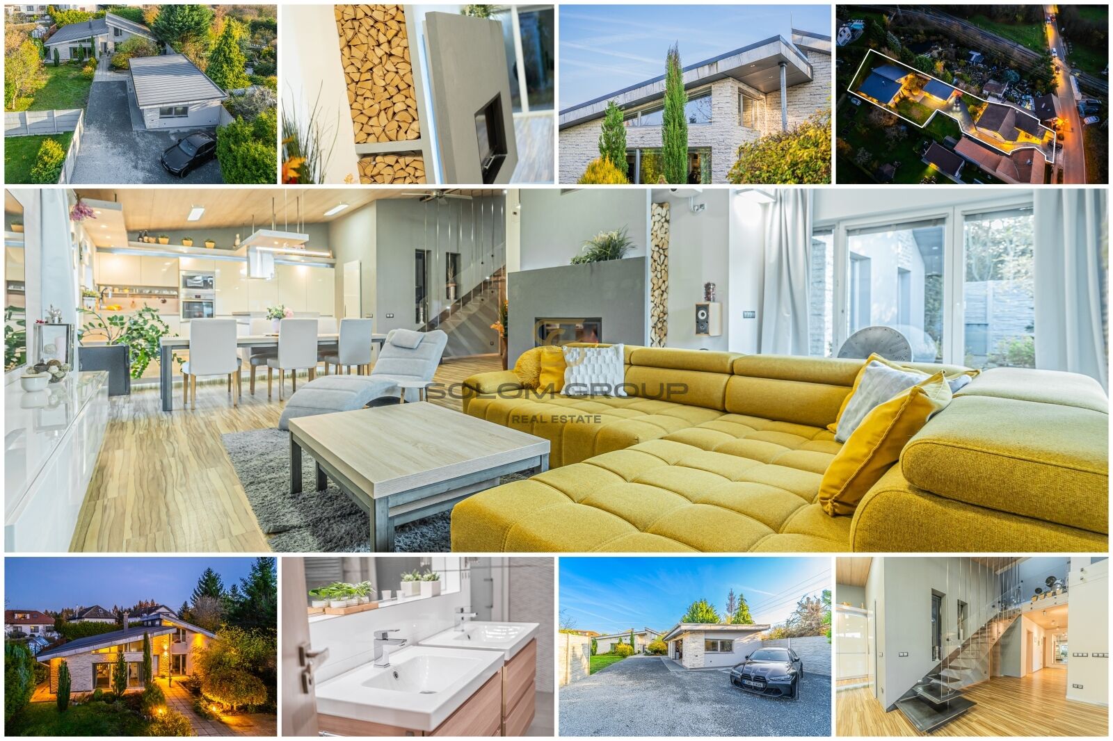 Prodej komplexu dvou rodinných domů, pozemek 1.021 m², garáž, Rudná u Prahy