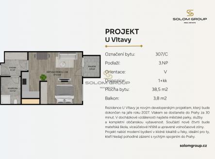 Prodej bytu, 2+kk, 42 m²