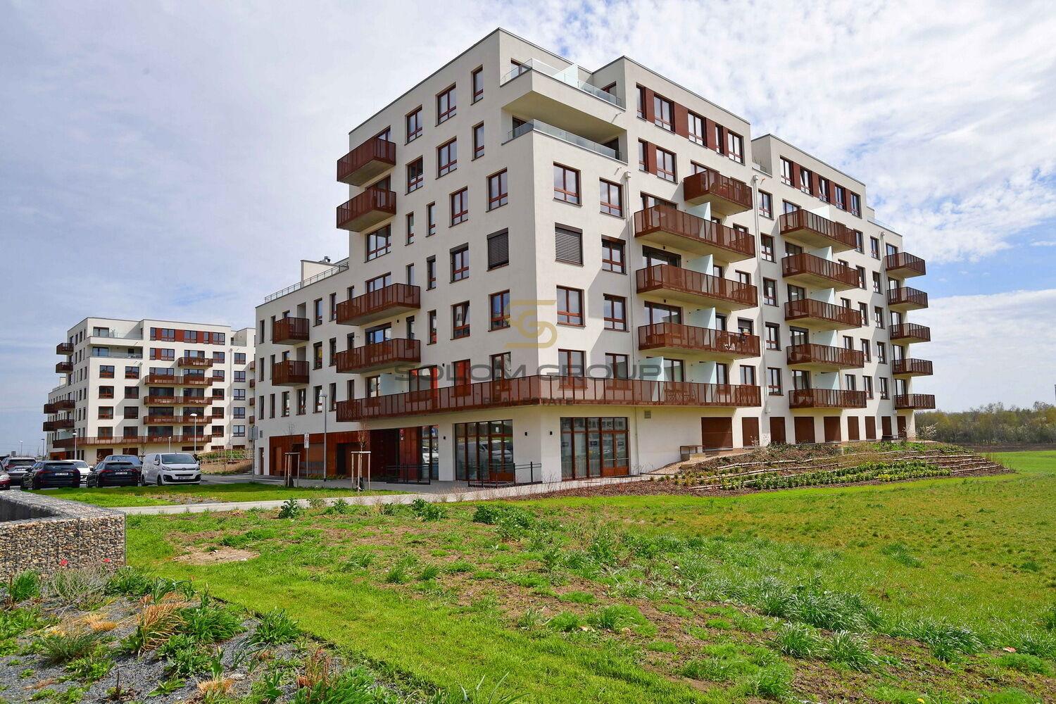 Pronájem bytu 2+kk/Balkón, 57 m², 5NP, parkovací stání, sklep, Novostavba, Praha  - Dolní Měcholupy