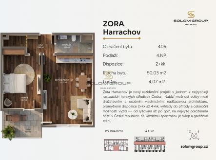 Prodej bytu, 2+kk, 54 m²