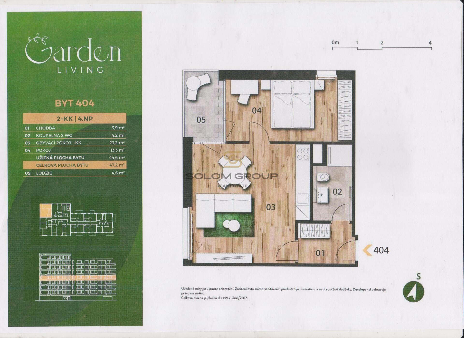 Prodej bytu 2+kk/L, 51,8 m², DV, Praha 14 - Černý Most ulice Arnošta Valenty, Novostavba
