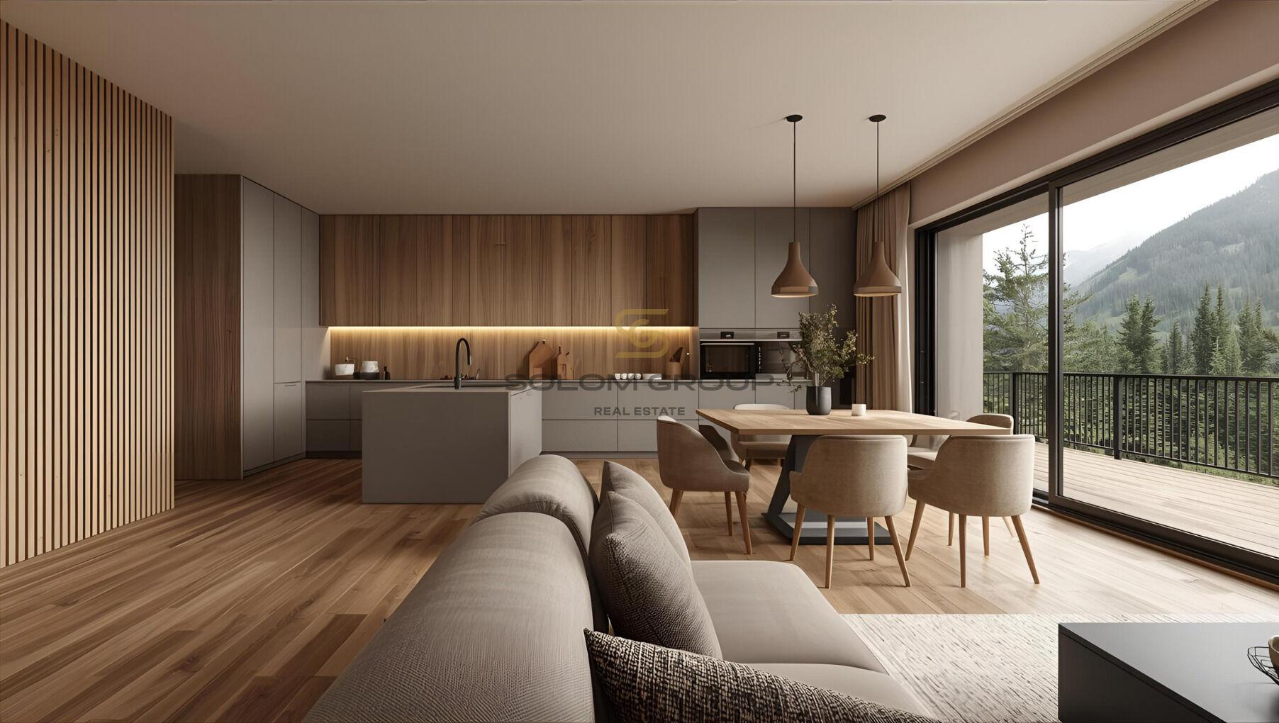 Prodej horského apartmánu 4+kk/Lodžie, terasa,106 m², Harrachov, parkovací stání, sklep, novostavba