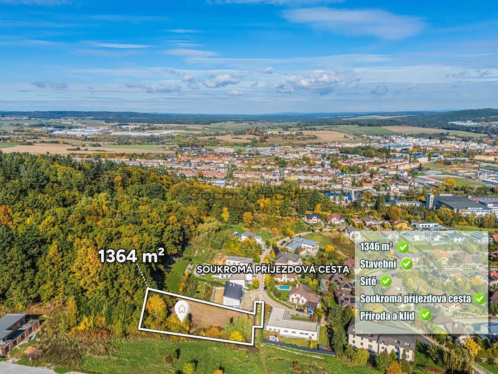 Prodej stavebního pozemku, 1.364 m², Hradiště - Písek