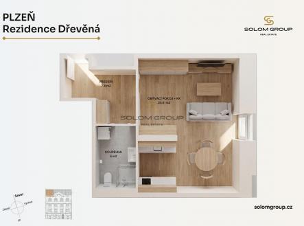 Prodej bytu, 1+kk, 39 m²