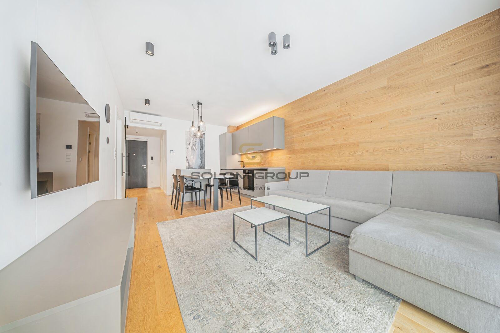 Pronájem bytu 2+kk, 61 m2, GS, Staropramenná, Praha 5 - Smíchov, novostavba