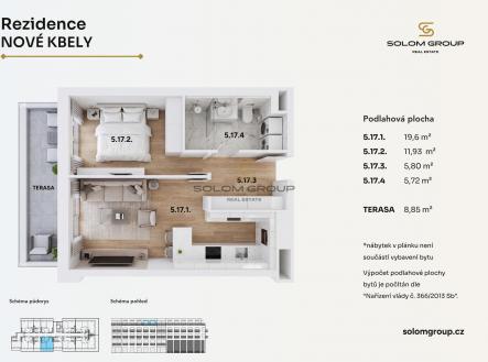 Prodej bytu, 2+kk, 53 m²
